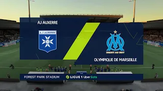 FIFA 22 | AJ Auxerre vs Marseille - Ligue 1 Uber Eats | 03/09/2022/ | Gameplay