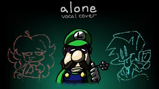 Alone with Lyrics - Mario’s Madness V2 (Cover)