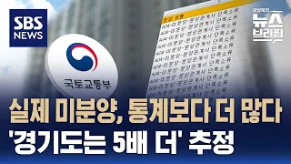 전국 미분양 주택, 정부 통계보다 2배 더…'경기도는 5배 더' 추정 / SBS /편상욱의 뉴스브리핑