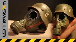 Making a scale model of GM-30 German gas mask from scratch SBS