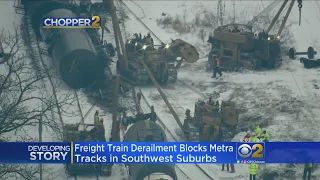 Metra Heritage Corridor Trains Still Not Running After Freight Train Derailment