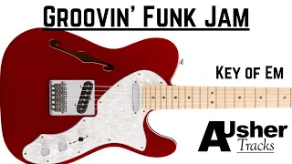 Groovin' Funk Jam in the key of E minor | Guitar Backing Track