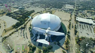 Sightseeing: AT&T Stadium, Arlington, TX, ICON A5, Microsoft Flight Simulator, Xbox, 4K Ultra HD