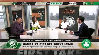 It's Stephen A. vs. Pat Bev vs. JJ Redick talking Celtics-Bucks Game 7 on First Take 🍿