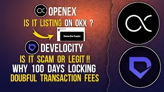 OPENEX LISTING OKX ? | WHY DEVELOCITY WITHDRAWAL LOCKED #openex #withdrawal #okxexchange