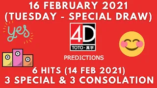 Foddy Nujum Prediction for Sports Toto 4D - 16 February  2021 (Tuesday)