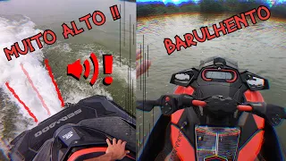 COLOQUEI UM ESCAPAMENTO ESPORTIVO NO MEU JETSKI !