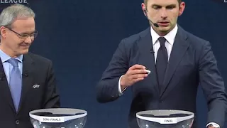 And we go live to the UEFA Champions League draw