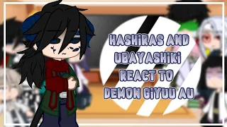 Hashiras + Ubayashiki react to Demon Giyuu AU || Part 1/? || Read desc || Requested ||『Giyuu Simp』