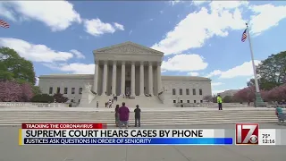 Supreme Court to hear first case by phone