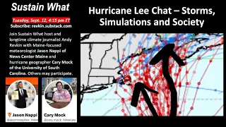 Hurricane Lee - Storms, Simulations and Society