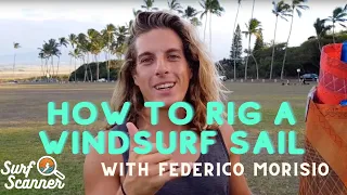 How to rig a windsurf sail by Federico Morisio