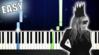 Lady Gaga - Bad Romance - EASY Piano Tutorial by PlutaX