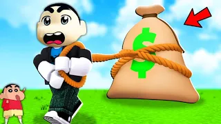 SHINCHAN and CHOP Opened BILLIONAIRE MONEY FACTORY in ROBLOX MONEY TYCOON | Roblox Gameplay in Hindi