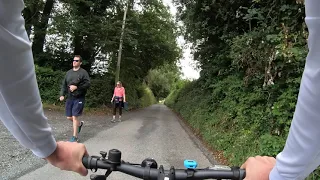 Cycling through irish countryside on a Trek FX 2