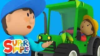 Tracy's Tractor Creates A Mess! | Carl's Car Wash | Cartoons For Kids