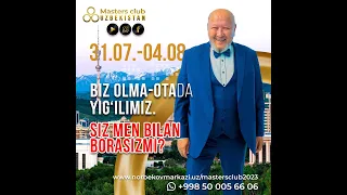 Master's club xalqaro club 31.07.2023 bo'lib o'tadi. #norbekov #mastersclub #tashkent #kazakhstan