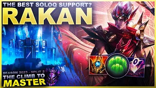 RAKAN IS THE BEST SOLOQ SUPPORT? - Climb to Master | League of Legends