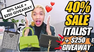 ITALIST.COM MOST AFFORDABLE PLACE TO SHOP LUXURY BAGS - YSL + PRADA + FENDI etc | plus $250 GIVEAWAY