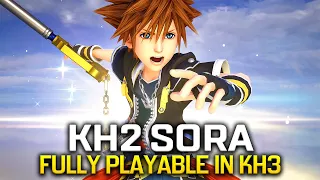 KH2 Sora is Now 100% Playable in Kingdom Hearts 3 (Original Moveset)