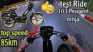 Test Ride Peugeot ninja 103 + top speed