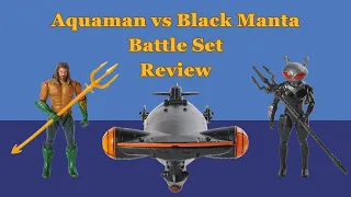 Aquaman vs Black Manta Battle Set  DC Comics Review