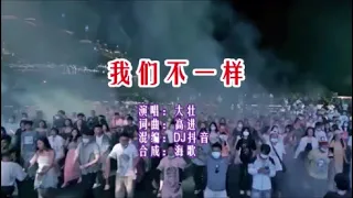 大壮 《我们不一样（DJ抖音版）》KTV 导唱字幕 （备有伴奏视频）