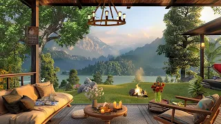 Peaceful Spring in the Morning 🍀 Relaxing Piano Jazz in Gentle Mountain Ambience for Good Mood