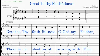 Great Is Thy Faithfulness (Runyan - Chisholm)