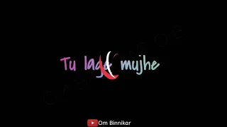 Kabhi Jo Badal Barse Song Whatsapp Status | ♥️ Arjit Singh🥰 | Black screen status || Om Binnikar ||