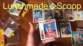 Lunchmade’s Scoop - ‘84 & ‘85 Topps Baseball Rack Packs / The Search for Mattingly & McGwire Rookies