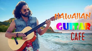 Relaxing Hawaiian Guitar Music - Happy Cafe Music - Guitar Instrumental Music For Relax, Study, Work