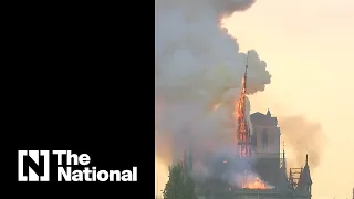 As Notre-Dame burns, Macron vows to rebuild