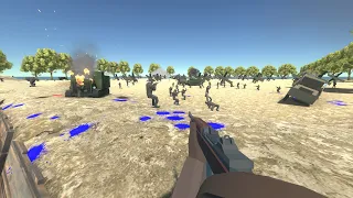 1000x GERMAN SOLDIERS vs 1000x US AMRY WW1 | RAVENFIELD