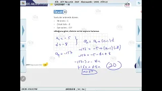 AYT Hazırlık Matematik  - Diziler 2  📣