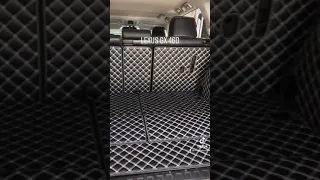 Коврики 3д из экокожи бизнес в багажник на Lexus GX 460