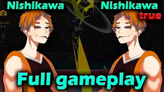 Nishikawa vs Nishikawa (true). Full gameplay. Electric battle. The Spike. Volleyball 3x3