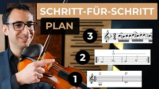 Geige lernen: Mein geheimer Schritt-für-Schritt-Plan (für komplette Anfänger - Erwachsene)