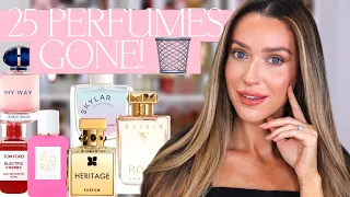 HUGE FRAGRANCE DECLUTTER GETTING RID OF 25 PERFUMES!