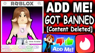 Roblox's dating app just got banned! AND THIS IS WHY! (ROBLOX ADD ME!)