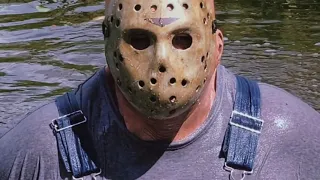 Walking out of Camp Crystal Lake (Custom Jason Voorhees cosplay)