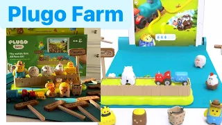 Nika is Playing Plugo Farm. Joyful StoryBase Challenges to Manage Digital Farm, Animals and Market.