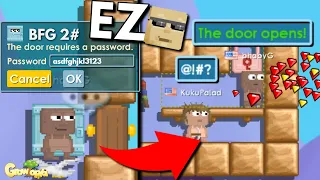 Hacking into BFG rooms, Ez GEMS 😂 #2 || Growtopia Funny