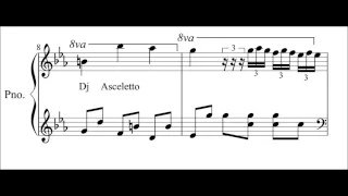 Score for MOONACRE PIANO (Extended) Le Secret de  Das Geheimnis der Mondprinzessin