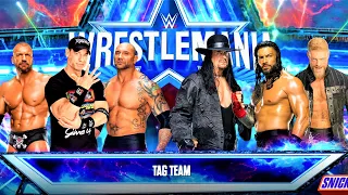 John Cena Triple H Batista vs. Undertaker Roman Reigns Edge | Tag Team Match | WWE 2K23 | RTX 4090