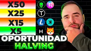 TOP 5 MEJORES Criptos para Invertir en el HALVING de BITCOIN | Beneficio x100