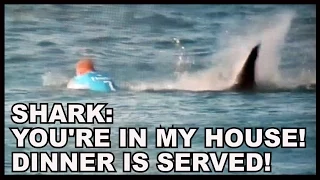 Surfer ATTACKED By Shark On Live TV...Mick Fanning Was "Waiting For The Teeth"