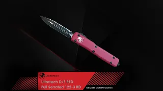 MICROTECH Ultratech D/E RED Full Serrated 122-3 RD