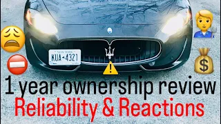 Maserati Granturismo One Year Ownership Review Reliability and Reactions, maybe they were right?