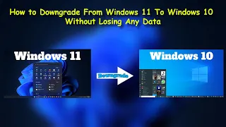 How to downgrade from Windows 11 to Windows 10(read description)